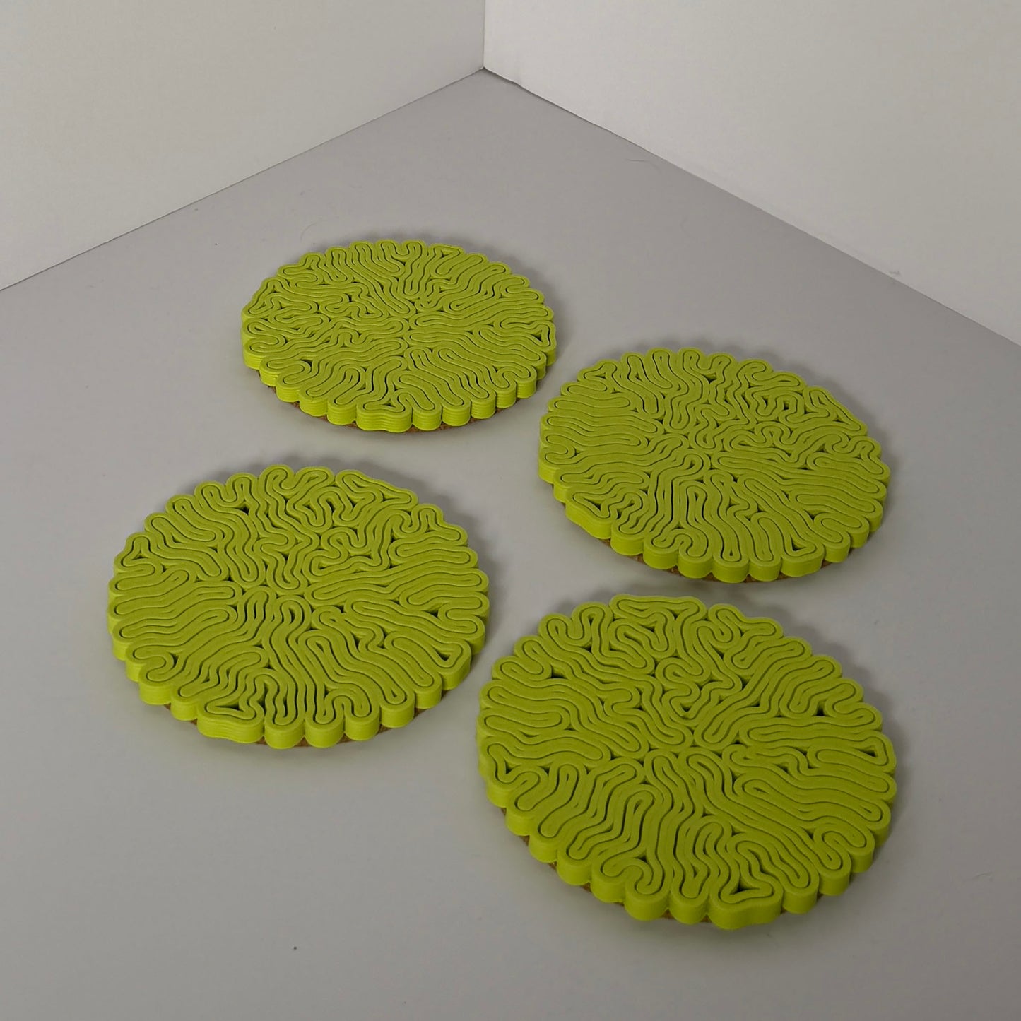 CEREBRAL COASTER SET - LIME
