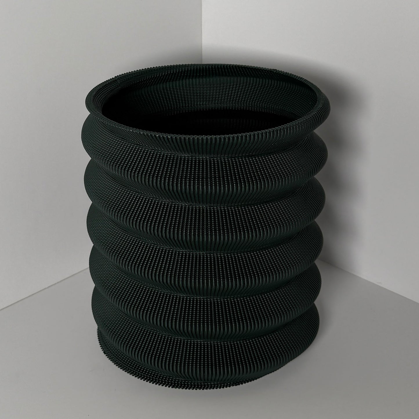 SWIRL POT, LARGE - FOREST