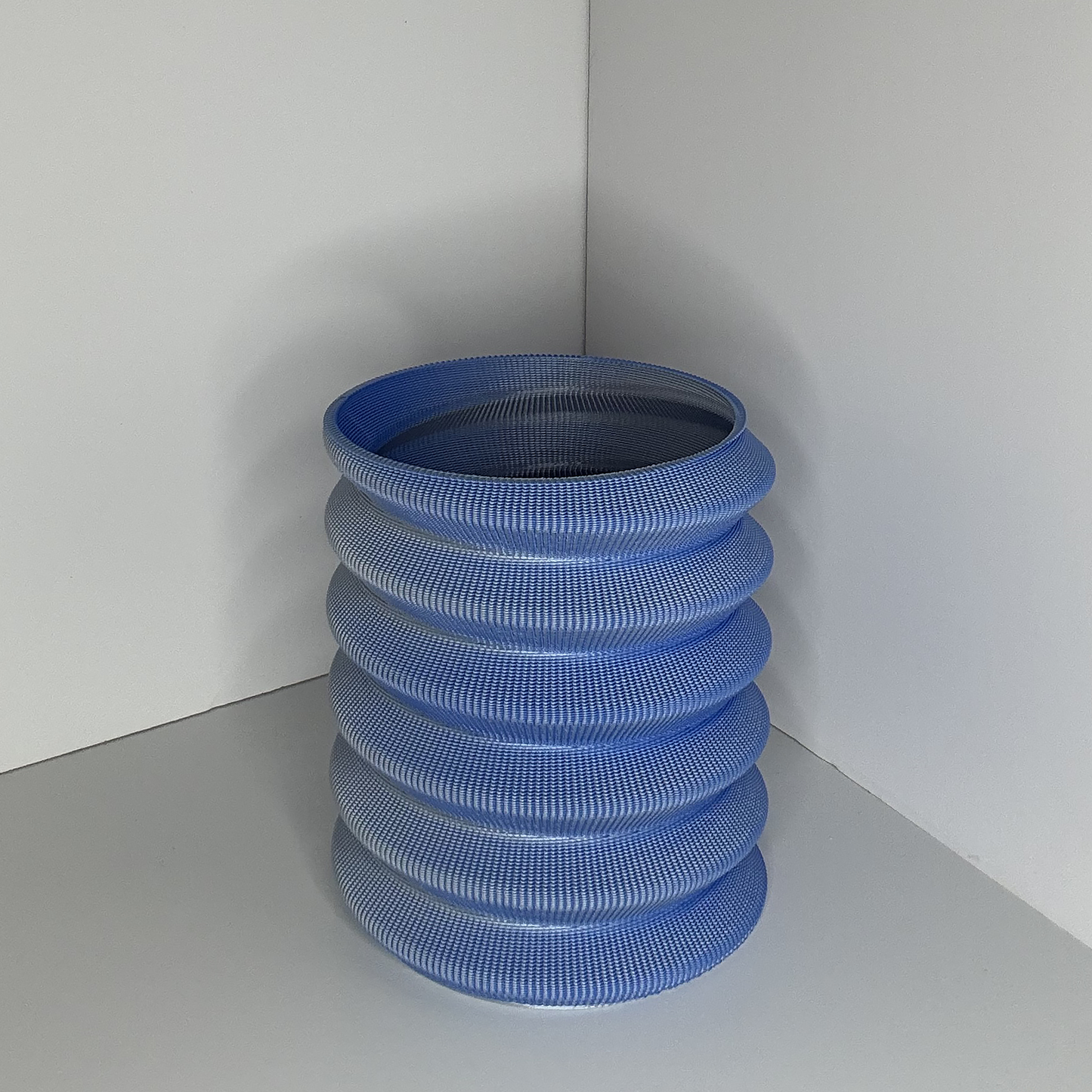 SWIRL PLANTER, SMALL - SILVERBLUE