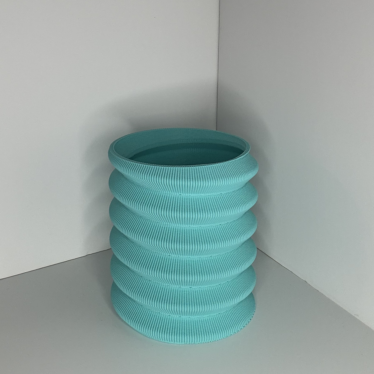 SWIRL PLANTER, SMALL - TEAL