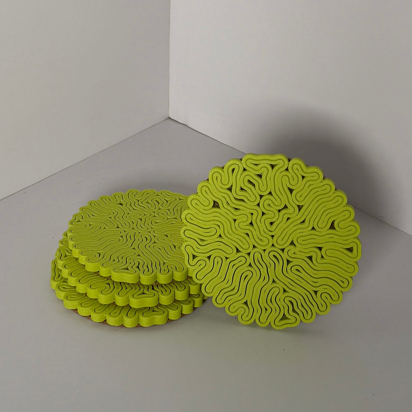 CEREBRAL COASTER SET - LIME
