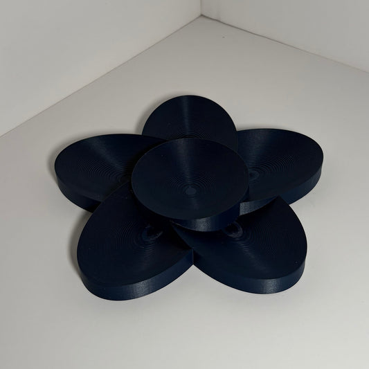 FLOWER POWER CATCHALL - NAVY