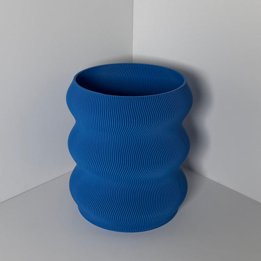 FLOW POT, LARGE - COBALT