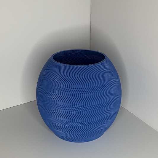 GLOBE PLANTER - COBALT