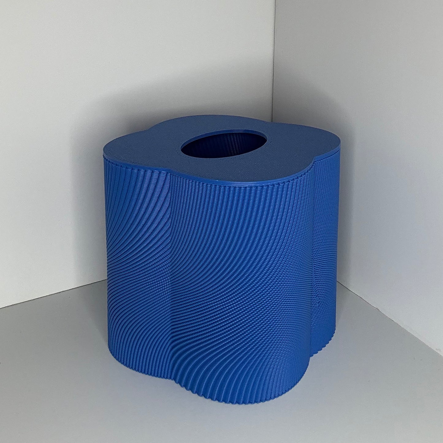 LET'S BOOGIE TISSUE BOX COVER - COBALT