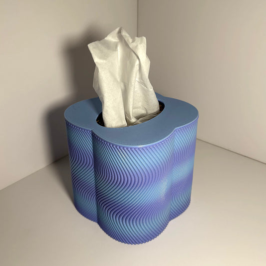LET'S BOOGIE TISSUE BOX COVER - BLUEBERRY BUBBLEGUM