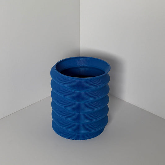 SWIRL PLANTER, SMALL - COBALT