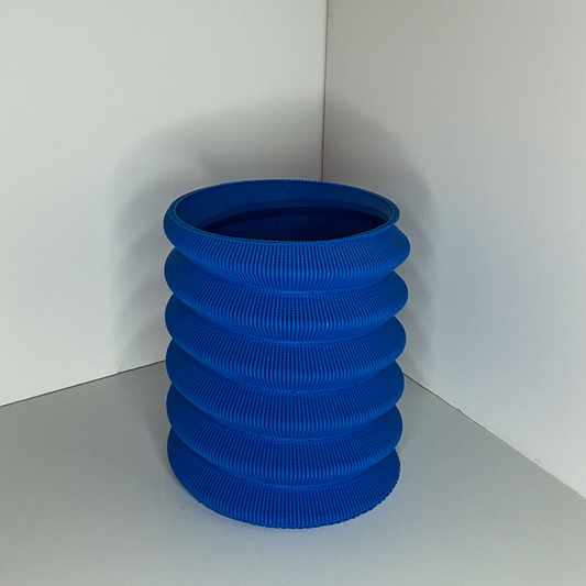 SWIRL PLANTER, SMALL - COBALT