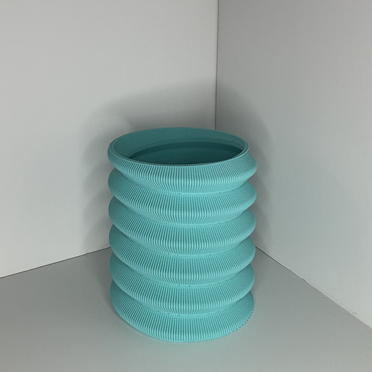 SWIRL PLANTER, SMALL - TEAL