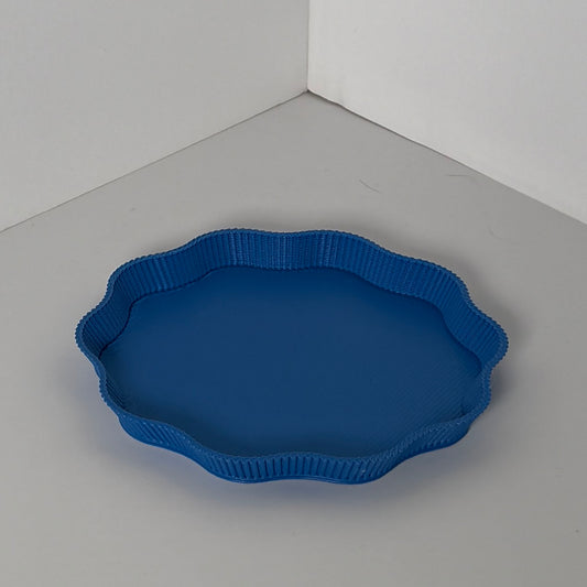 WAVE DRIP TRAY, SMALL - COBALT